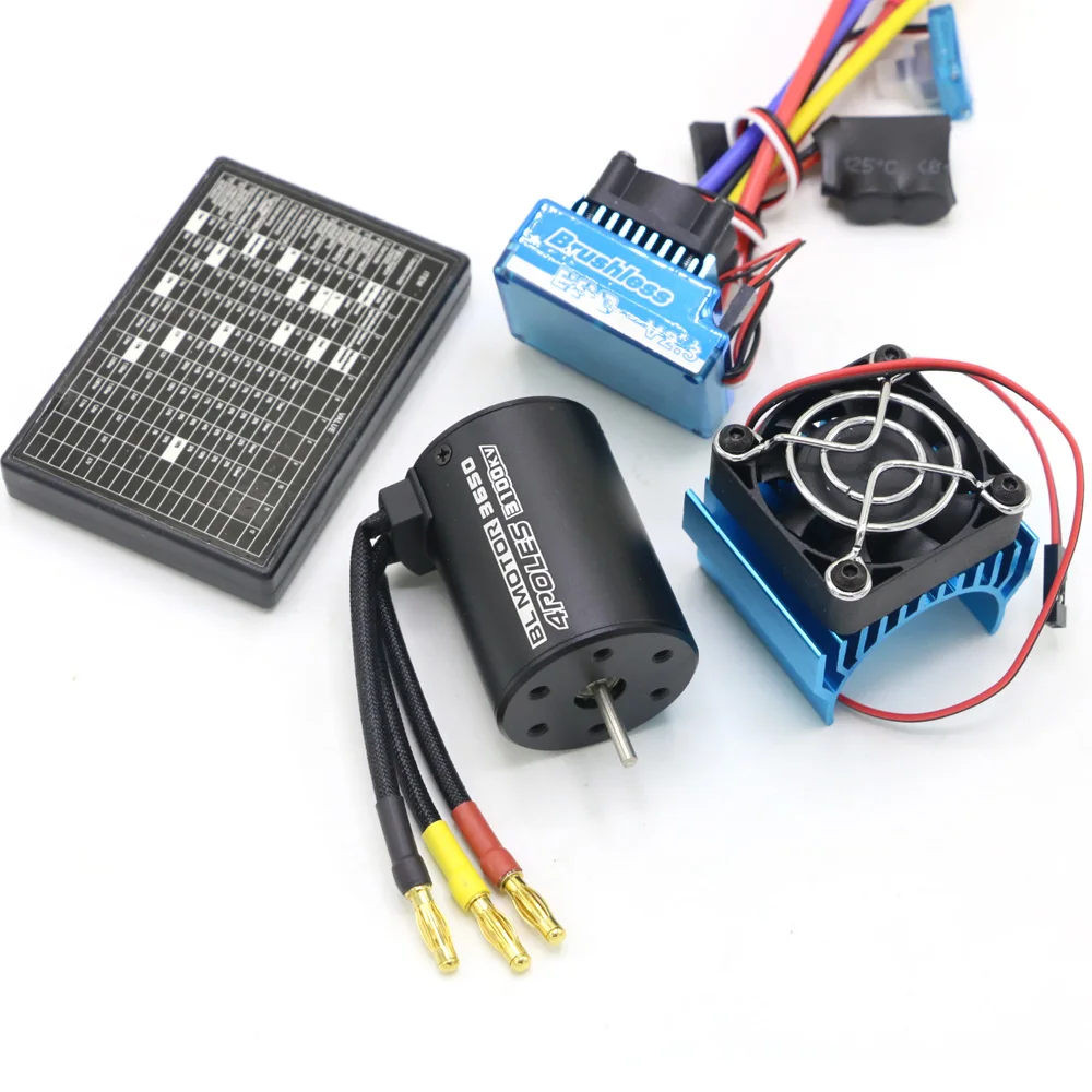 RC Motor 3650 3100KV / 3900KV / 4300KV / 5200KV Bürstenloser Motor & 45A 60A 80A 120A ESC Combo Set für 1:10 RC Auto RC Boot Teil – Detail 4