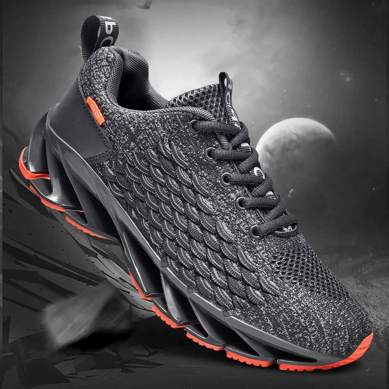 Men Women Running Shoes Breathable Mesh Sports Shoes Fashion Trainers Outdoor Non-slip Wear-resistant Sneakers Plus Size 36-47