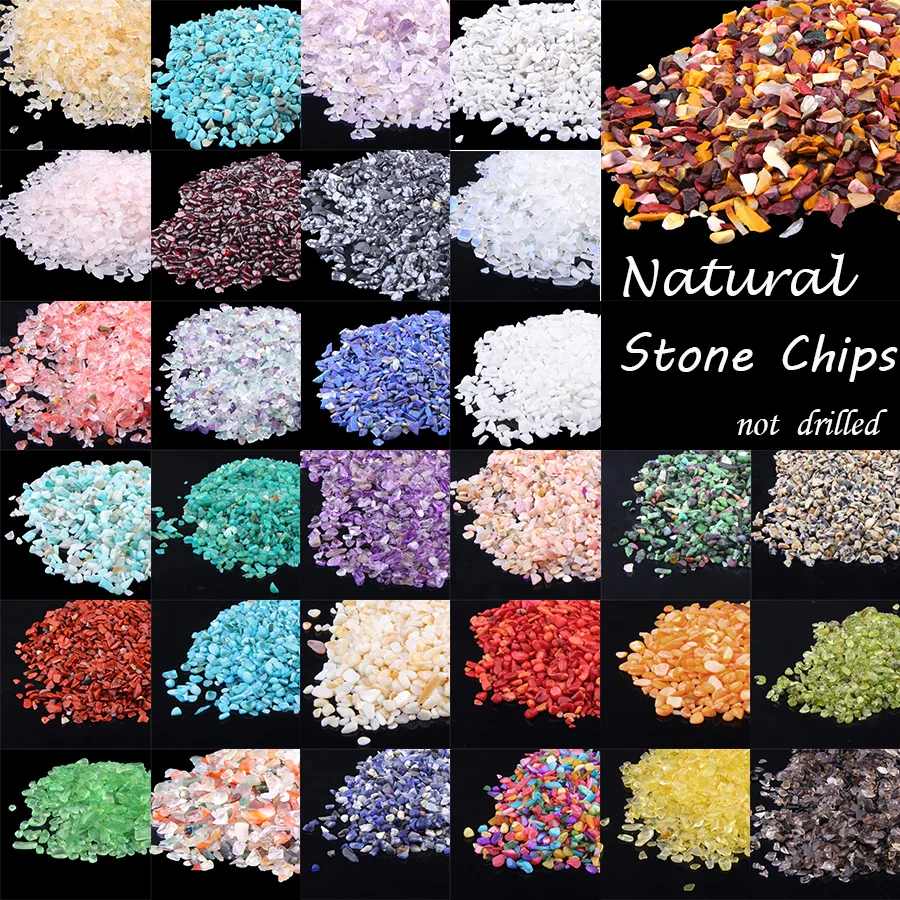 Natural Stone Beads 3-5MM 20 50 100G Mixed Colorful Gem Bead irregular Energy Stone For Fish Tank Bonsai Decoration Beadwork DIY