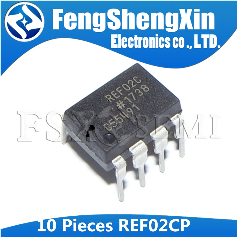 

10pcs REF02CP DIP8 REF02 DIP-8 REF02C DIP +5V Precision Voltage Reference/Temperature Trangsducer IC