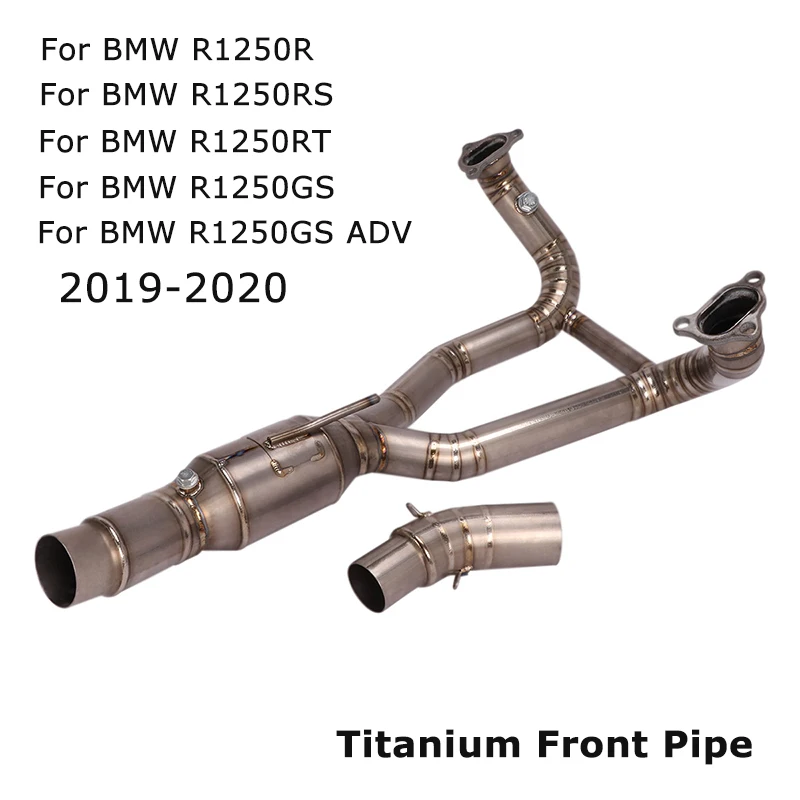 

Titanium Alloy Header Link Pipe For BMW R1250 R RS GT GS ADV 2019-2023 Motorcycle Exhaust Mid Front Connect 51MM Muffler Tube