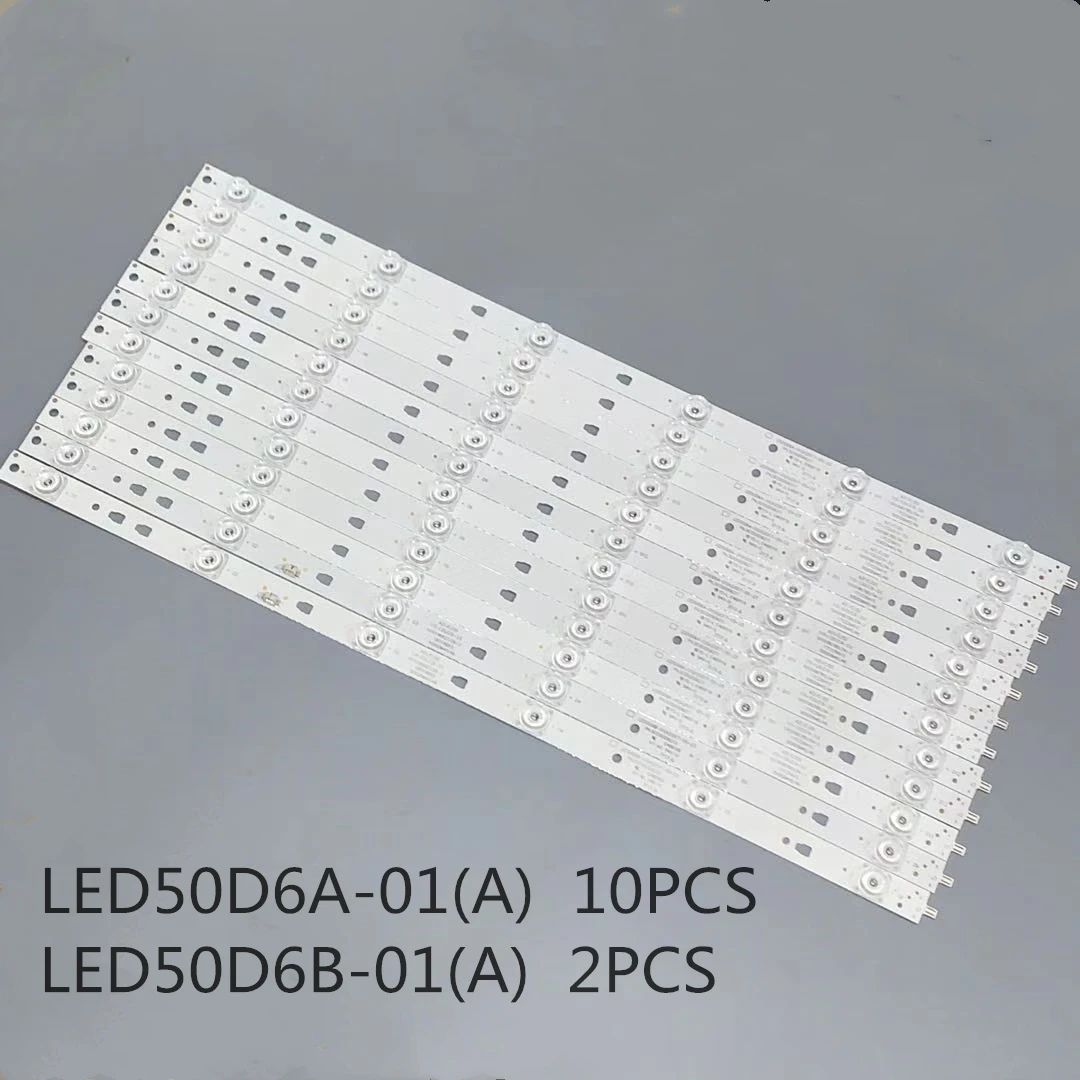 

12PCS/LOT HI QUALITY LED STRIP LE50A7100A LS50AL88A72 50INCH LED50D6A-01(A) LED50D6B-01(A) PN:30350006212 E466169 50000M45/46