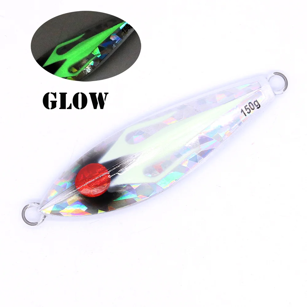 CASTFUN Jack Eye Slow Jigging Lure Artificial Baits 120g 150g 200g 1pc Slow Jigging Lure Fishing Jigs Metal Jigs Speed Jig