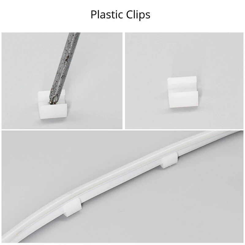 6mm Flexible LED Neon Strip Light With Power Adapter Touch Dimmer Hand Sweep PIR Motion Sensor Switch Set