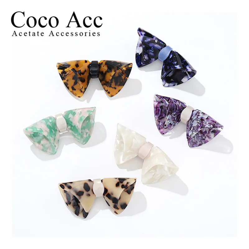 Clearance Sale = Mi Dairy Leopard tortoiseshell fancy fashion large fashion bow hair barrettes for women girls