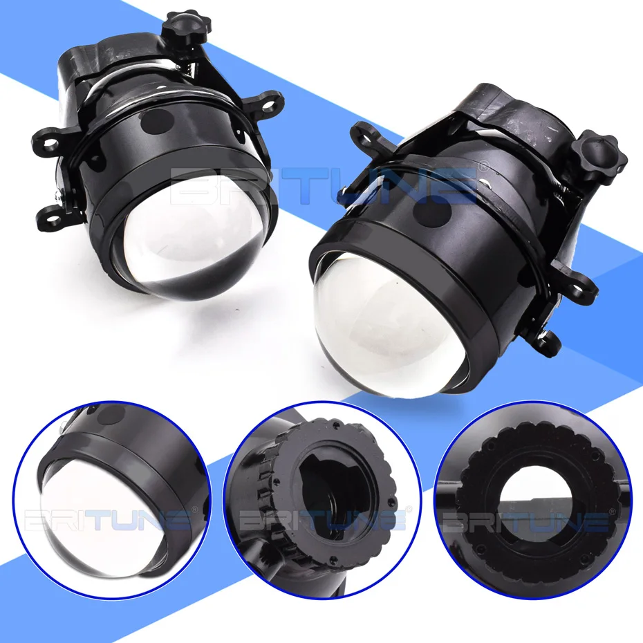 Fog Lights Lens For Ford Focus 2 3 Restyling MK2 /Subaru Forester/Honda CRV Bi-xenon Projector Lens H11 Tuning Car Accessories