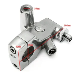 Aluminum Alloy Silver Clutch Perch Lever Mirror Holder Bracket Mount for Honda Shadow 600 VT750 Durable Motorcycle Accessories