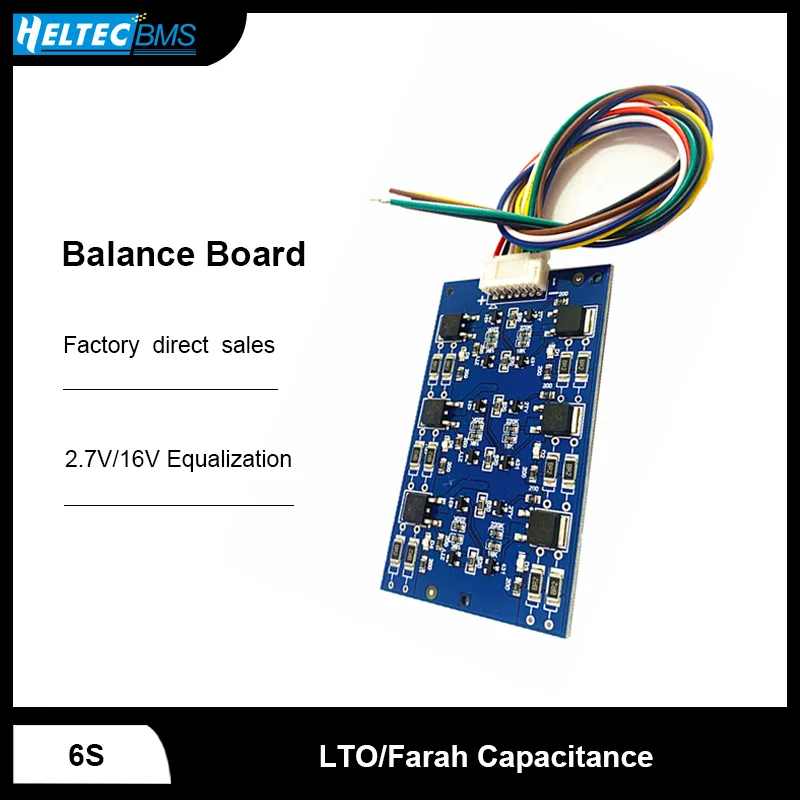 2.7V/16V LTO 6S Balance Board Equalization Circuit  Lithium Titanate Battery/Super Farad Capacitor Protection Board