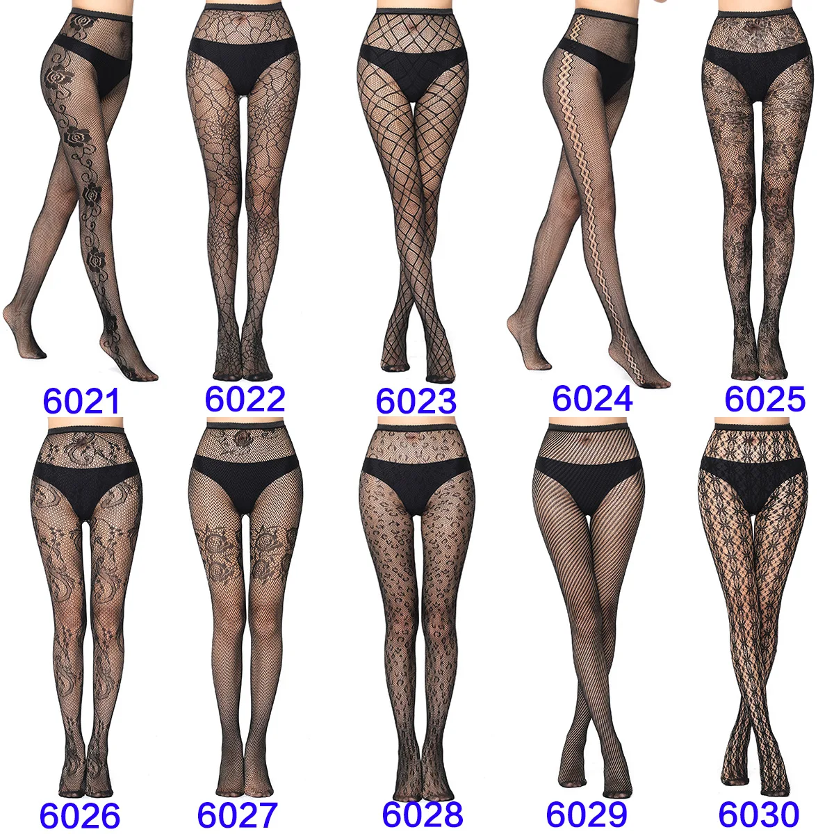 Women Sexy Fishnet Tights Fashion Jacquard Weave Seamless Punk Mesh Pantyhose Black Lolita Fish Net Body Stockings Sexy Lingerie