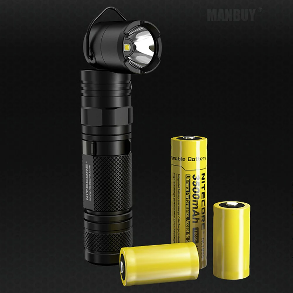 NITECORE MT21C Multi-functional 90Degree Adjustable Flashlight 1000LM Portable Diecast Torch Without 18650 Battery Authentic