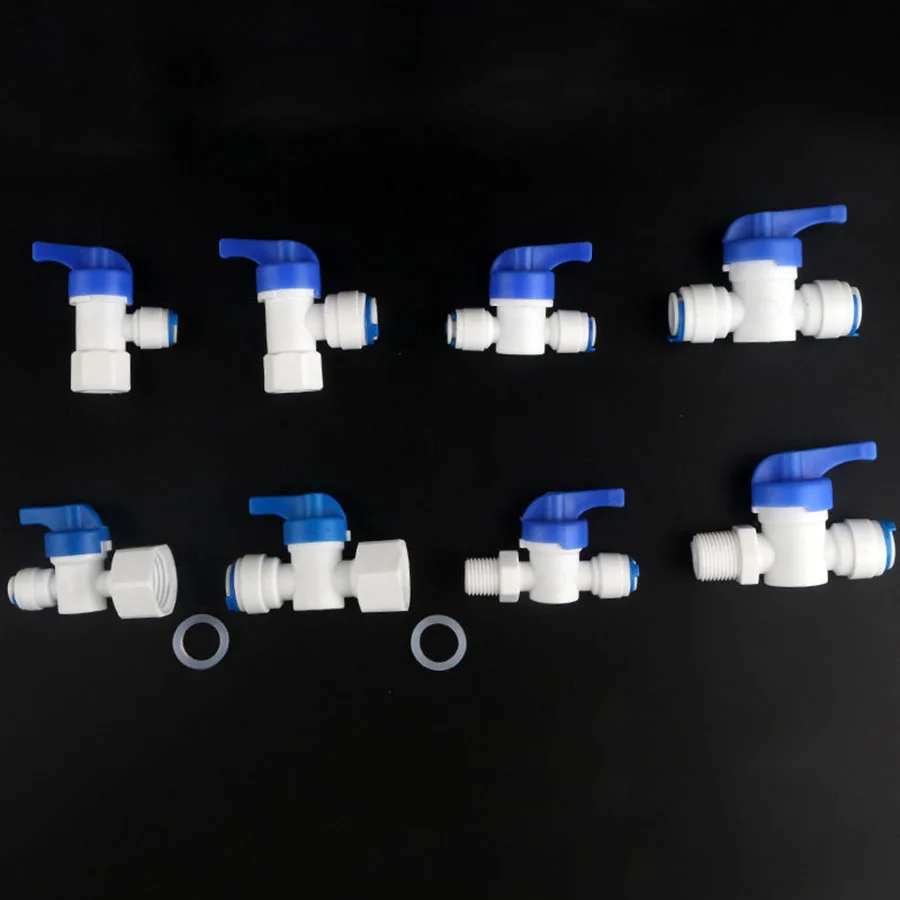 RO Water Straight Plastic Ball Valve 3/8