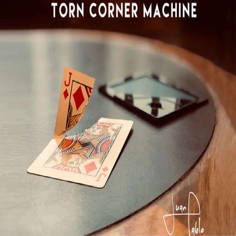 Torn Corner Machine (TCM) by Juan Pablo Gimmick Card Magic Tricks Illusions Close up Magic Props Torn Card Restore Magician Deck