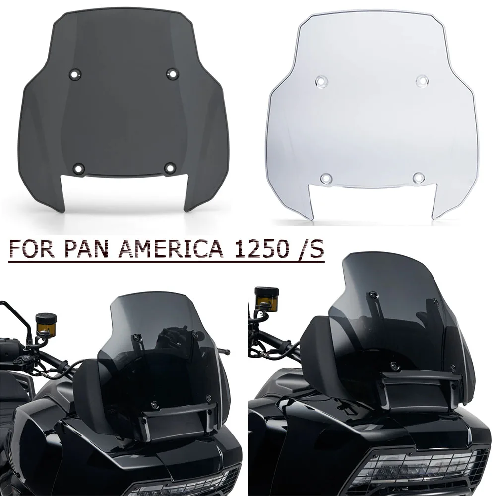 

FOR PAN AMERICA 1250 S PA1250 PANAMERICA1250 2021 Motorcycle Windshield WindScreen Front Screen Adventure 11" Windshield