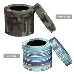 Portable Folding Toilet Adult Mobile Camping Toilet Outdoor Commode Urine Bag Self-driving Hiking Tripstravel Toilet