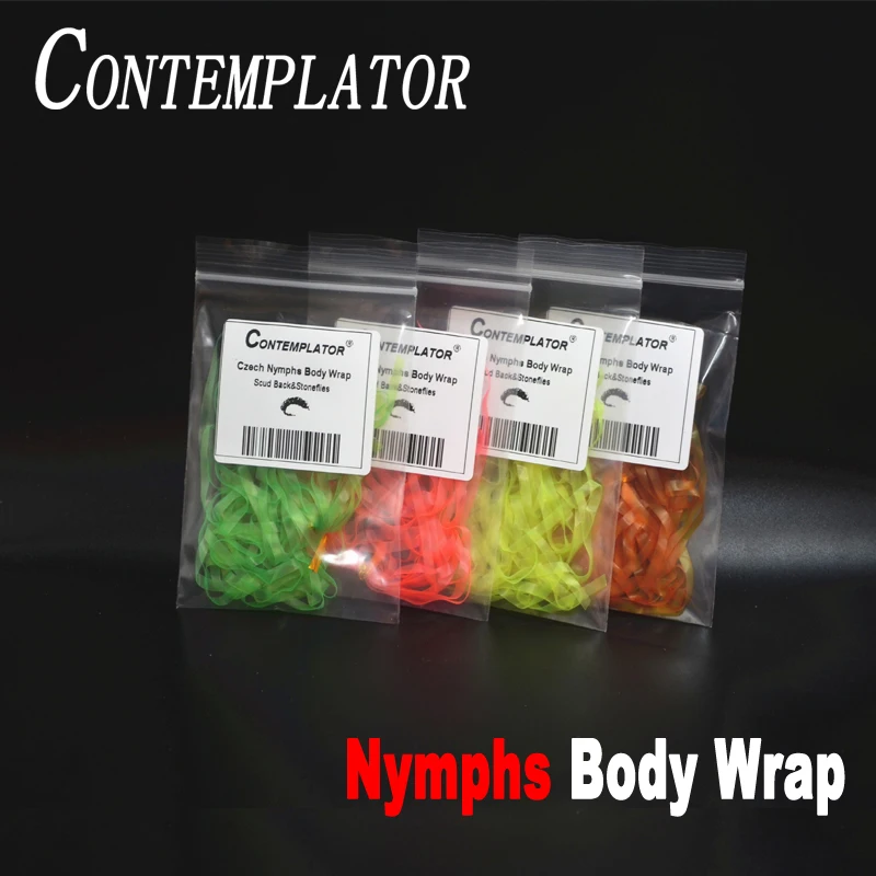 CONTEMPLATOR 8 opcjonalnych kolorów 4 metry czeskie nimfy ciała owijają scud back 1/8" krewetki i muchy kamienne wzory muchowe materiały muchowe