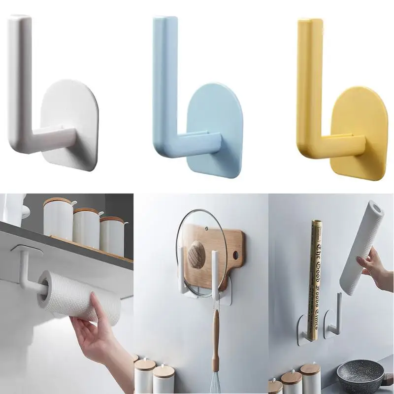 Kitchen Storage Rack Holder Home Bathroom Wall Storage Hook Punch-free Cups Toilet Papers Cutting Boards Pot Cover Lids Racks