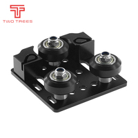 3D Printer Parts Y-Axis Slider 2020 Aluminum Profile Slider Plate  V-Slot with Timing Belt Buckle Big Wheel for Tronxy X3 Tevo