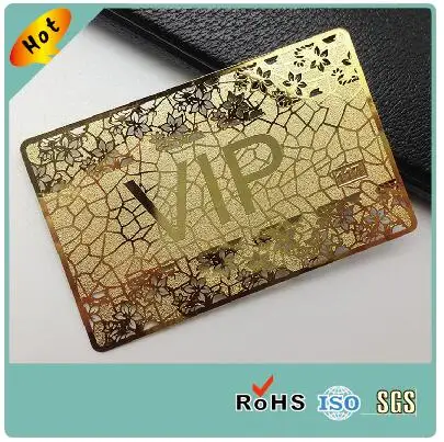 Cheap Visit Vip Gold Credit Custom Metal Business Card