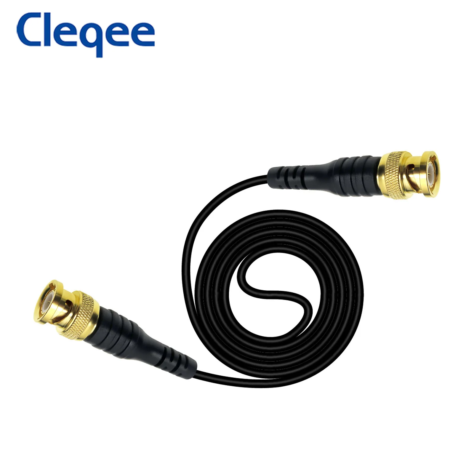 Cleqee P1062 czysta miedź BNC do BNC przewód pomiarowy oscyloskop drut złocenie złącze BNC 1M kabel 500V 5A