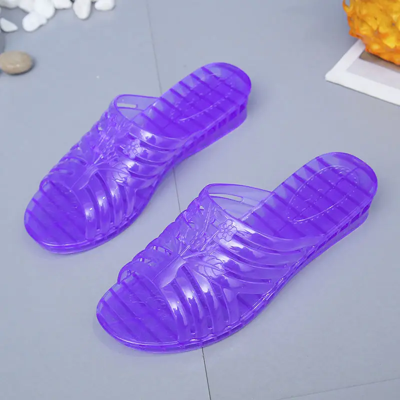 Women Ladies Garden Slippers Mules 2021 New Beach Shoes Wedges Slides Party Sandals Platform Zapatos De Mujer Jelly Slides Cool