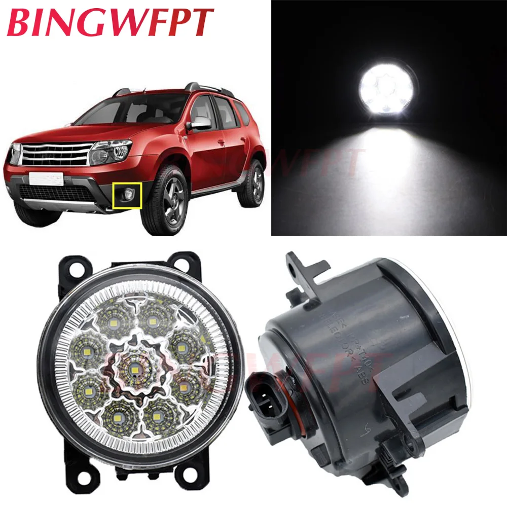 2 adet/grup Renault Duster için Off-Road araç 2012 2013 2014 2015 LED sis farları H11 12V sis lamba montaj halojen lambalar