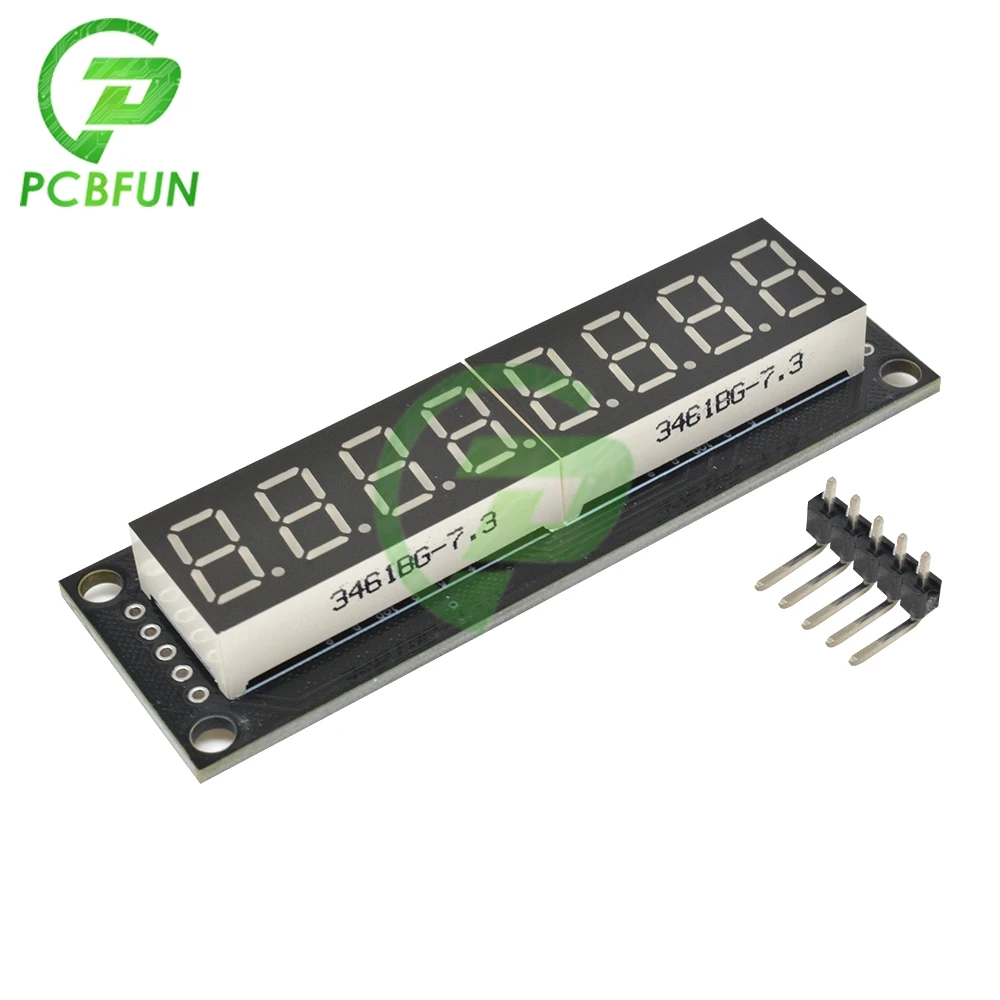 New 0.36 Inch 8-Digit Digital Display Tube Module 74HC595 7 Segments LED Display 4 Colors for Arduino 3-pin Digital I/O Module