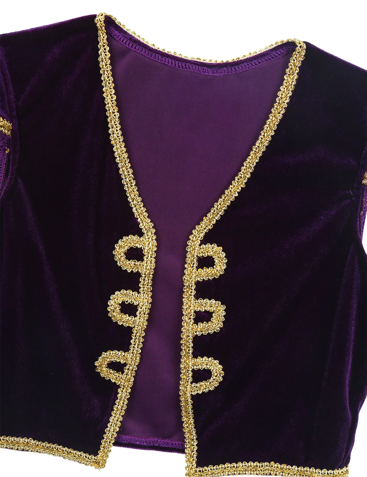 Tenues de prince arabe de paupières pour enfants, mancherons, gilet avec pantalon, costume de cosplay, habillage d'Halloween, fête de carnaval, nickel é, garçons