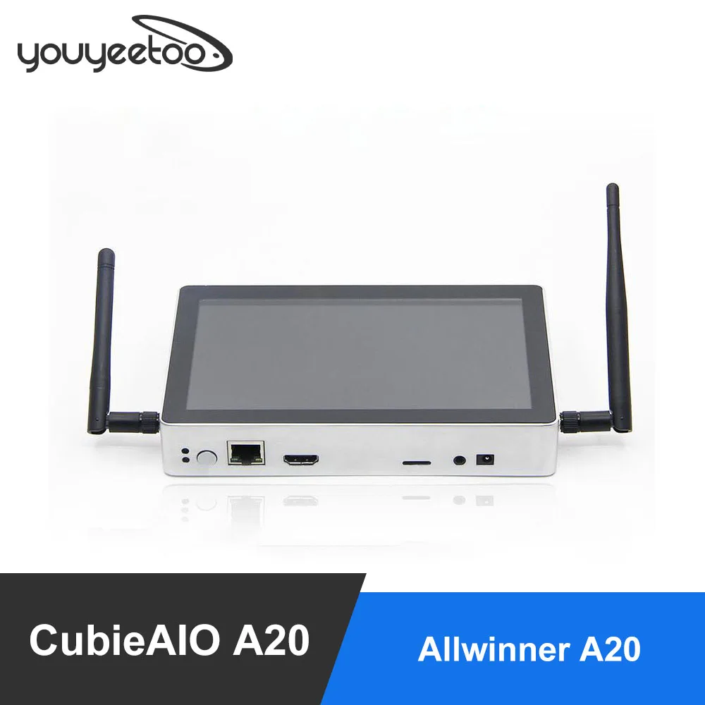 Cucorriaio-mini box a20 multifuncional, com lcd de 7 polegadas, código aberto, android, linux, uart x4, usb, x6, allwinner a20, mesa de desenvolvimento braço