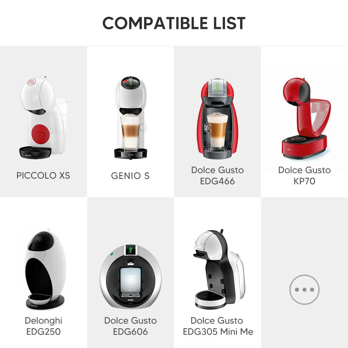 ICafilas adattatore ricaricabile per Dolce Gusto Coffee Capsule Milk Form Filter Pod acciaio inossidabile per Geino S Coffee Maker Mahcine