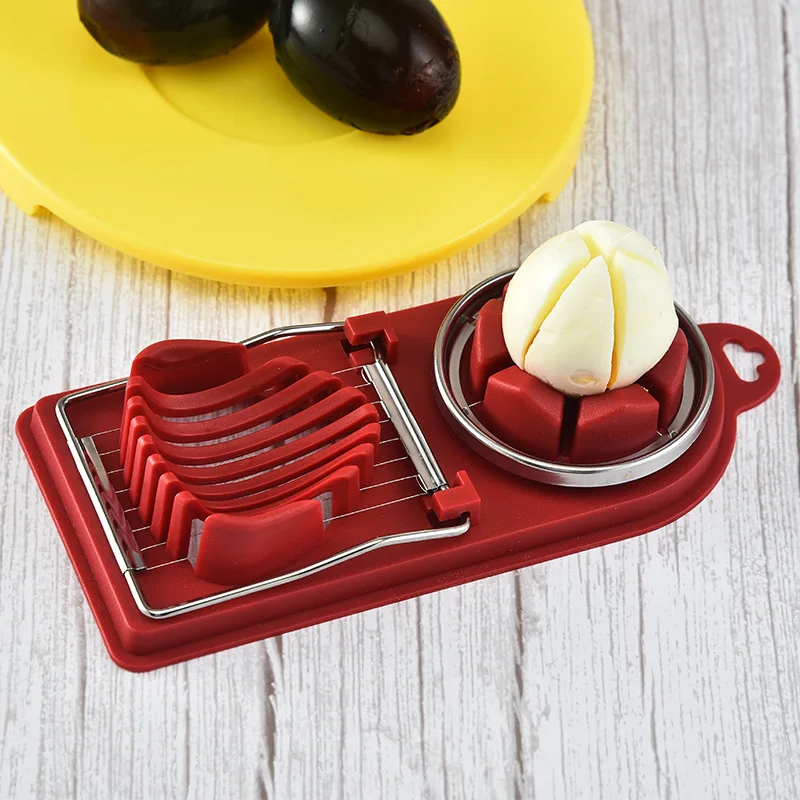 1PC Stainless Steel Egg Cutter Egg Slicers Multifunctional Fruit Vegetable Cutting Kitchen Accessories Slicing Cooking Tools