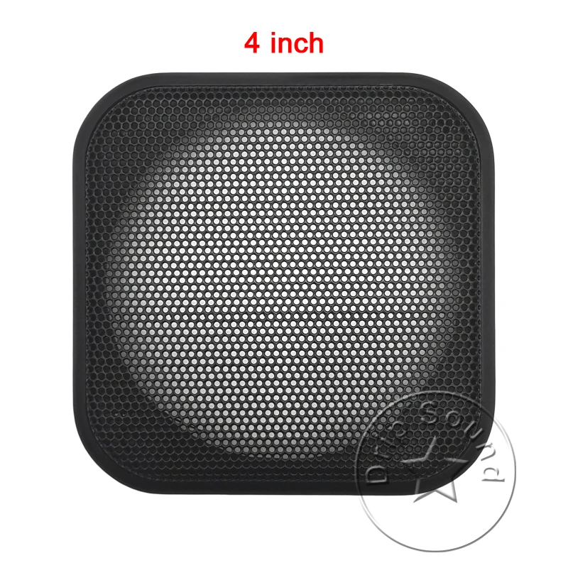 For 3"/4"/5"/6" Inch Square Speaker Conversion Net Cover High-grade Car Home Audio Decorative Circle Metal Mesh Protection