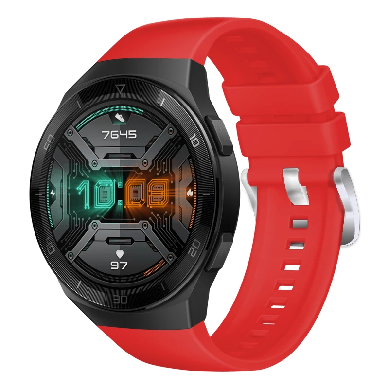 الرياضة سيليكون حزام ساعة لهواوي ساعة GT 2e الفرقة استبدال الأساور لهواوي GT2e SmartWatch سوار حزام الملحقات