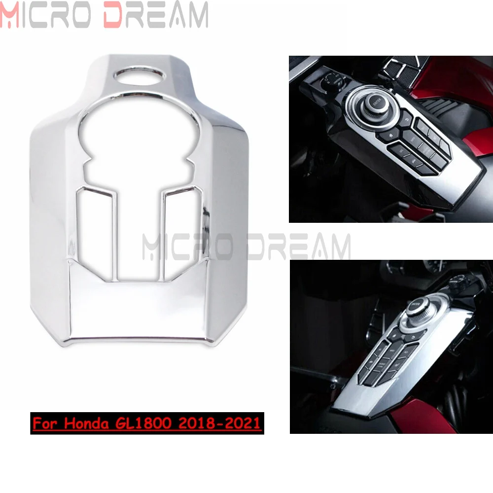 

Center Console Switch Panel Covers Bezel For Honda Goldwing GL 1800 GL1800 Chrome Central Console Button Decoration Cover 2018+