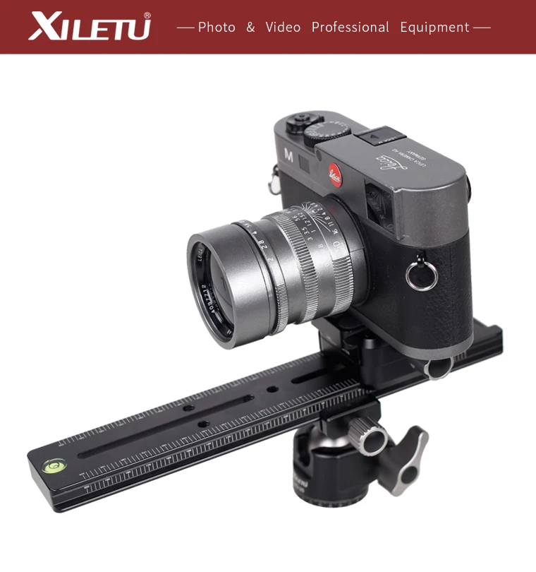 XILETU LCB-24B Verlängert Quick Release Platte Kit 240mm Nodal Rutsche Stativ Schiene Multifunktionale Universal Track Dolly Slider – Detail 6
