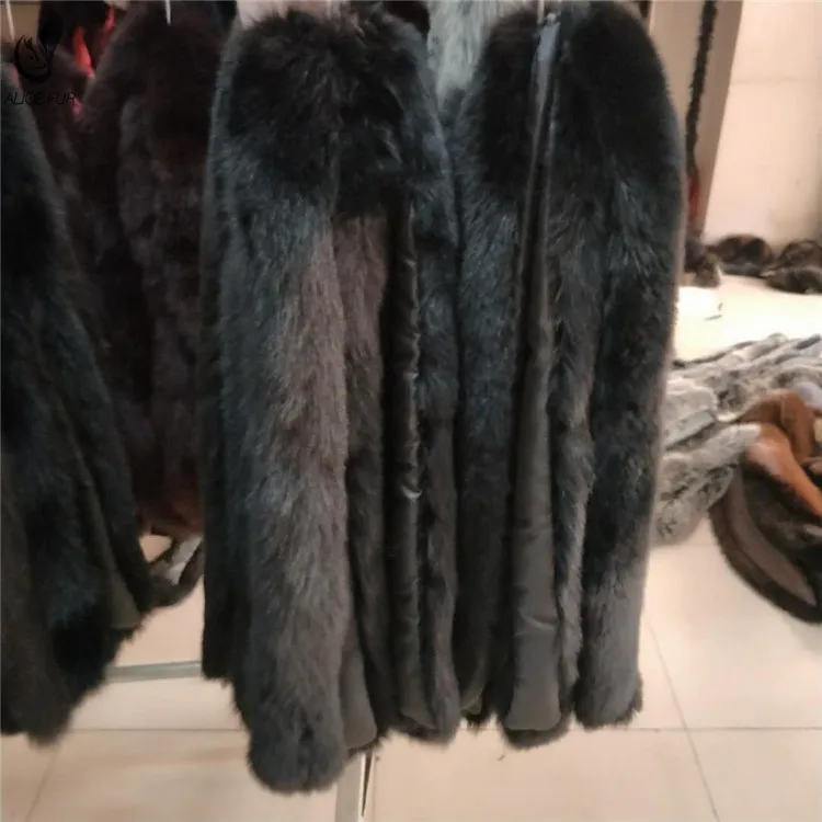 Wholesale Fluffy Soft Customized Size Color Real Fox Fur Trim Strips for Hood