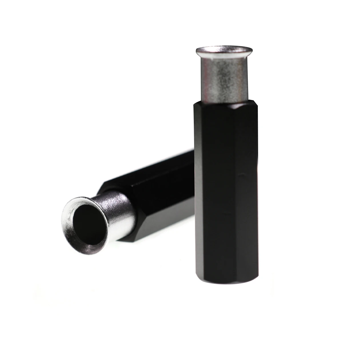 ICERIO Apilador de pelo hexagonal en aluminio negro para moscas