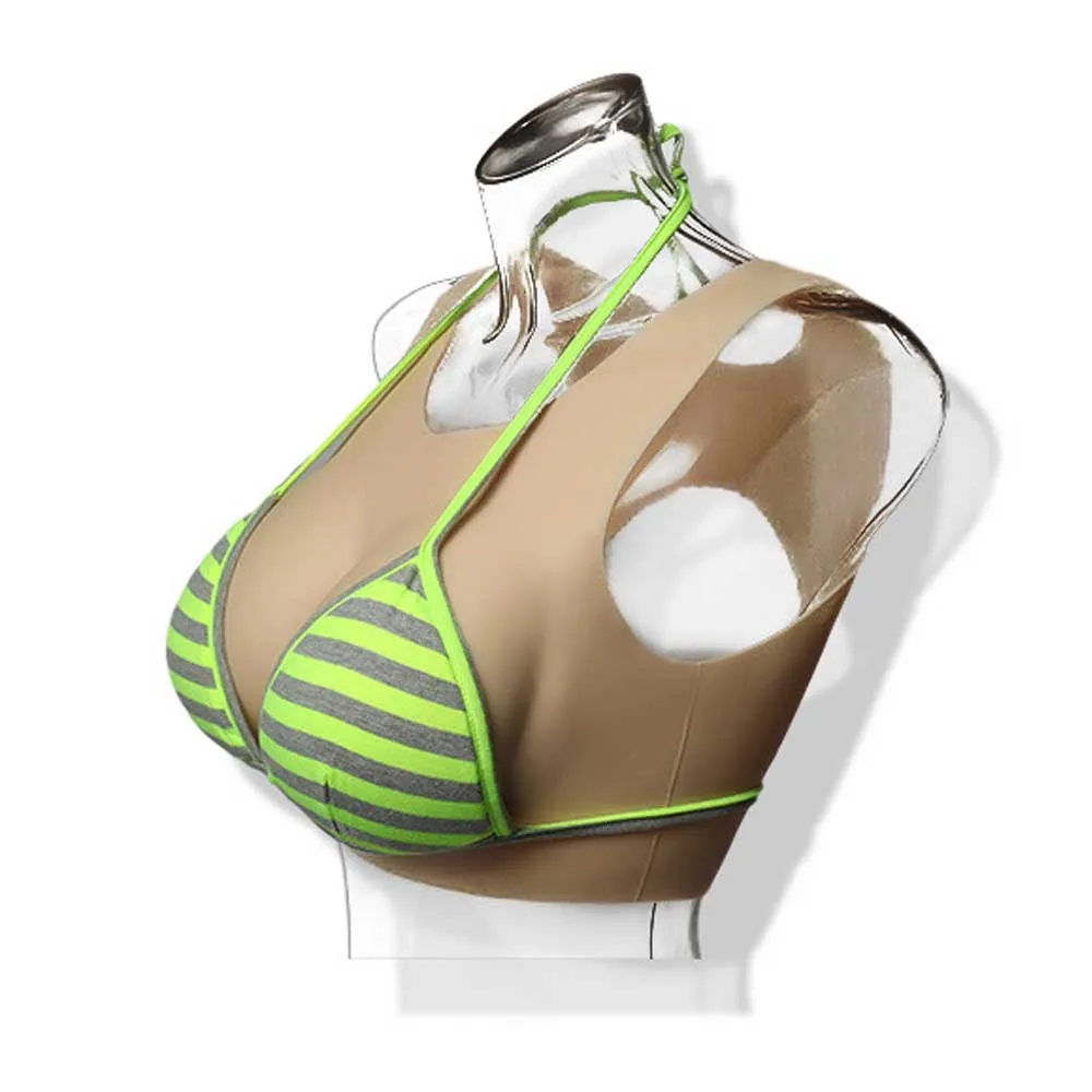 

Drag Queen Cosplay Backless Silicone Breast Form Summer Artificial Silicone Boobs For Crossdresser Transvestite