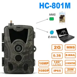 2G 20MP 1080P Hunting Camera Trail Cameras SMS/MMS/SMTP Photo Traps 0.3s Trigger Time Wildlife Night Vision Cam