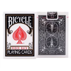 Jeu de cartes de jeu pour cavalier de vélo, noir, jeu de cartes magiques USPCC Poker, accessoires pour magicien