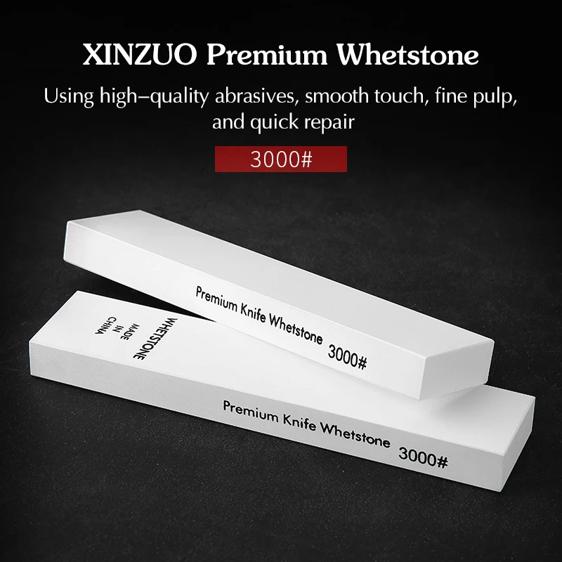 XINZUO Sharpening Stones Kitchen Accessories Double Side 3000 Grit Sharpening Grinding Stone Whetstone Knife Sharpener