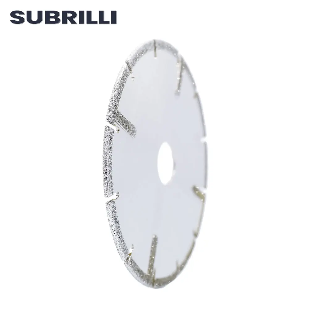 Soubrilli-hoja de sierra de diamante galvanizado, discos de corte reforzados con protección para baldosa de mármol, 5 pulgadas, 125mm, 1 ud.