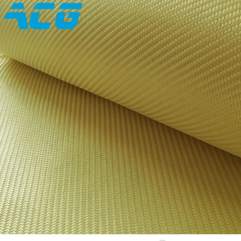 1500D Kevlar 1414 Cloth 220g Aramid Plain Weave Cut Resistant High Strength