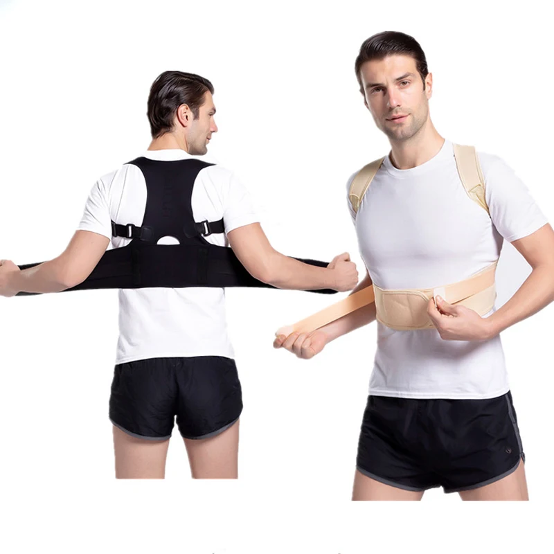 Magnetic Posture Corrector Adjustable Shoulder Back Support Belt Neoprene Corset Brace Lumbar Strap for Men Women S-4XL