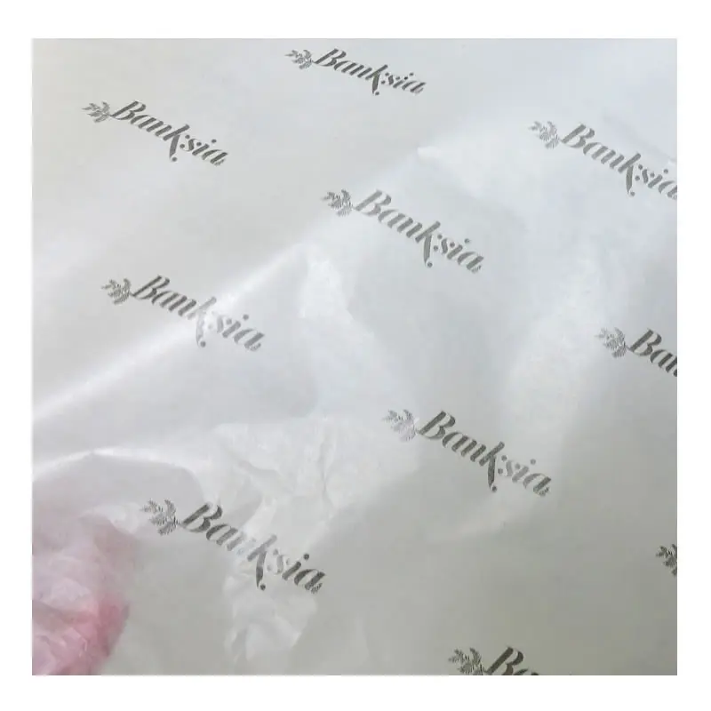 Gift Wax Paper, Moisture Proof, Printed Logo, Custom