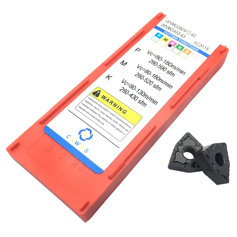 WNMG080412 43 KC3115 Carbide Inserts External Turning Tool WNMG 080412 Blade CNC Lathe Tools Cutting High Quality For Cast Iron