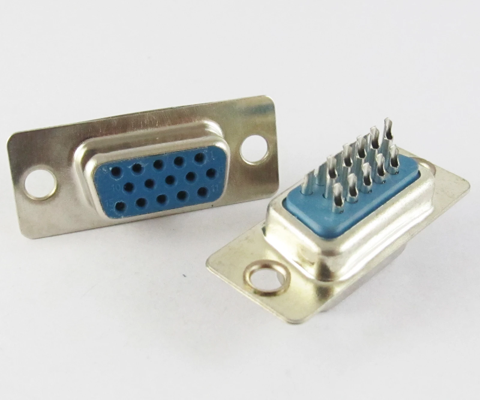 1pc 3 Rows DB15 D-Sub 15pin Female Solder Serial Port Connector for PC Use