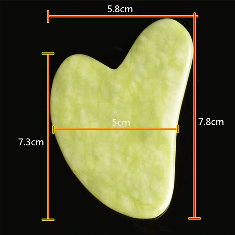 Jade Guasha Massage Board Natural Stone Gua Sha Scraper Beauty Tool Health Care Meridian Scraping Plate Lose Weight Massager SPA