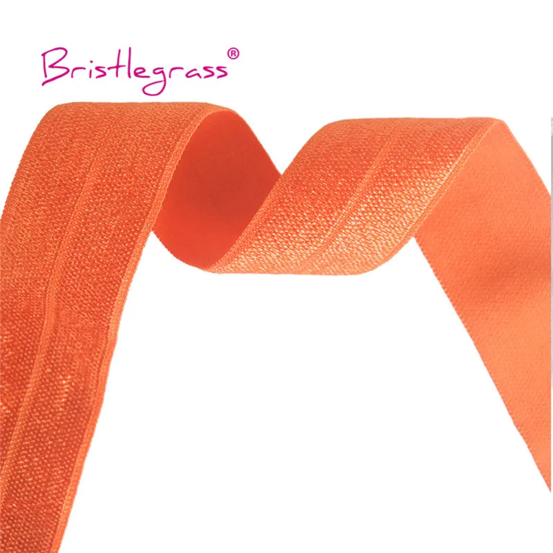 BRISTLEGRASS Großhandel 50 Yard 1 Zoll 25mm Glänzendes FOE Faltbares Elastisches Spandex-Satinband für Stirnbänder, Haarbänder, Kleider und DIY-Näharbeiten – Detail 19