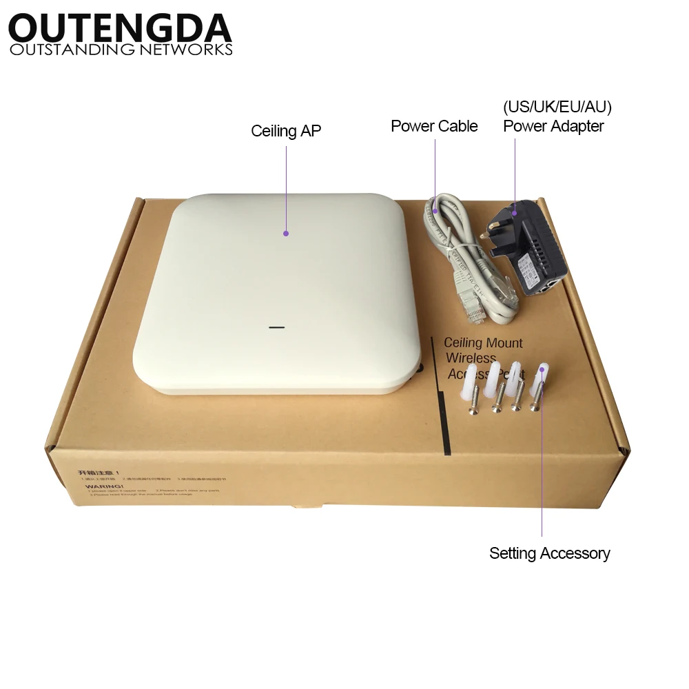 802.11AX WIFI6 1800M Enterprise Ceiling Router Access Point Gigabit high-power Hotel AP Office WiFi Coverage 802.3AF POE Router