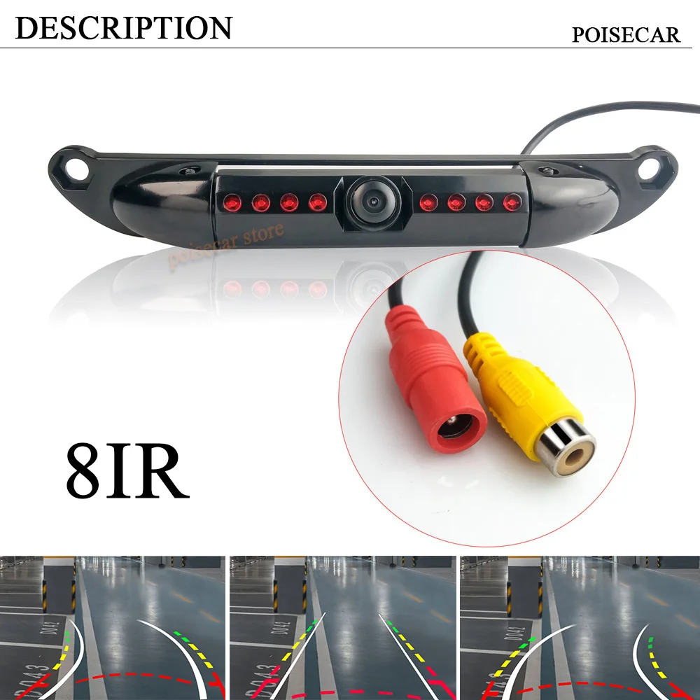 Short license plate Waterproof Universal 170 Wide Angle US License Plate Car Rear View Backup Parking Camera 8 IR Night Vision